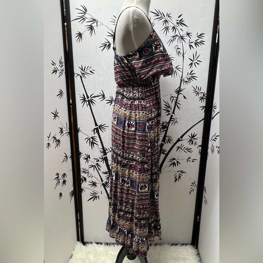 🐝 Elephant Printed Ruffle Dress - Picture 3 of 6